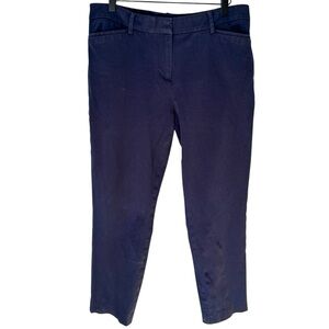 41 Hawthorn Women's Straight Leg Stretch Dark Navy Blue Chino Pants Size 12